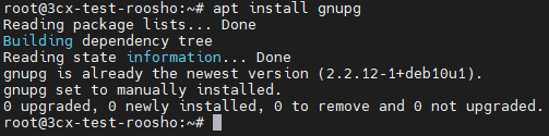 01 Apt Install Gnupg - Roosho. Command: Apt Install Gnupg