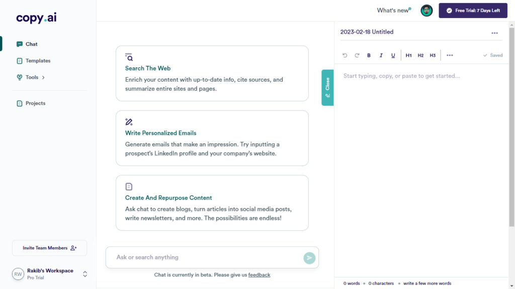 Copyai-the-perfect-wingman-for-all-your-writing-needs - Roosho. Copy.ai: the Perfect Wingman for All Your Writing Needs!