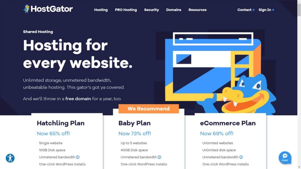 05-hostgator-popular-good-customer-service-affordable-owned-by-same-parent-company-as-bluehost-offers-similar-plans-choose-based-on-lower-prices - Roosho. Hostgator: Popular, Good Customer Service, Affordable; Owned by Same Parent Company As Bluehost, Offers Similar Plans. Choose Based on Lower Prices.