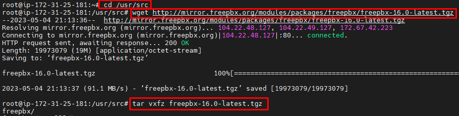 21-Download-FreePBX-Latest-package -
