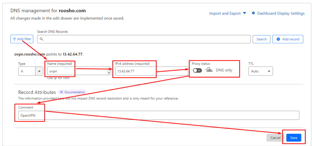 23-add-hostname-to-your-domain - Roosho. Add Dns to Your Hostname in Your Domain Control Panel