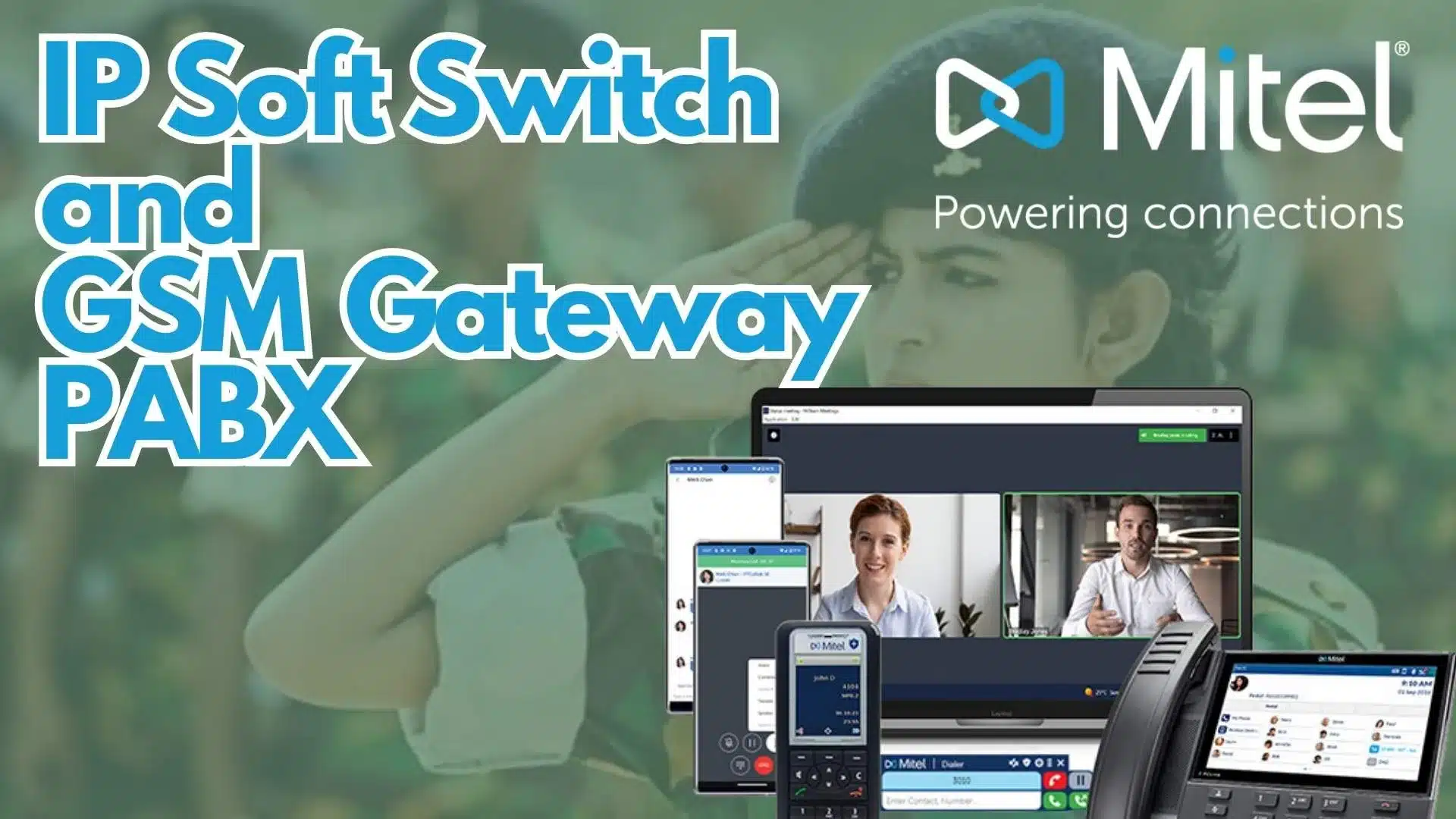 IP Soft Switch and GSM Gateway PABX for 7 Cantonments