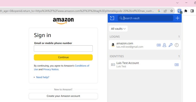 Bitwarden Auto-fill. 