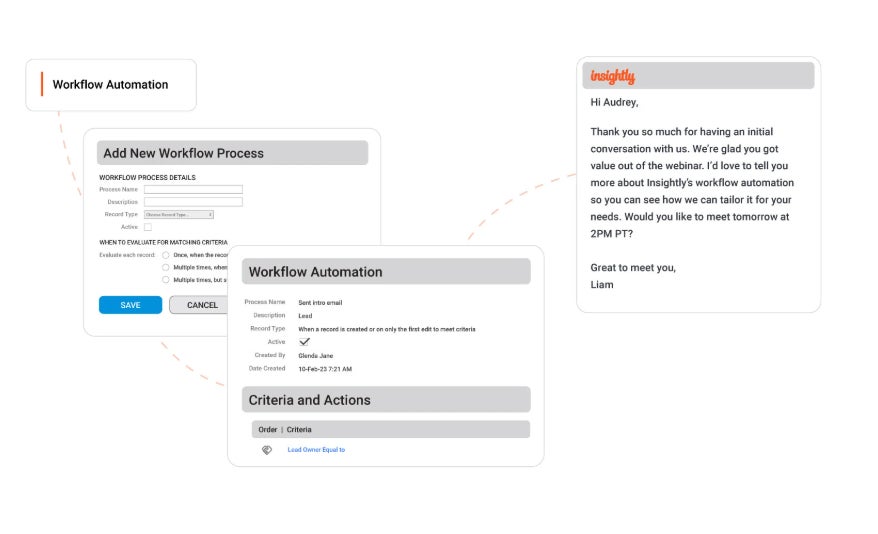 Insightly Automation Feature.