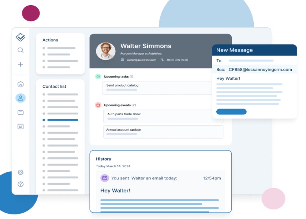 Less Annoying Crm Sample Email Log and History Within a Contact.