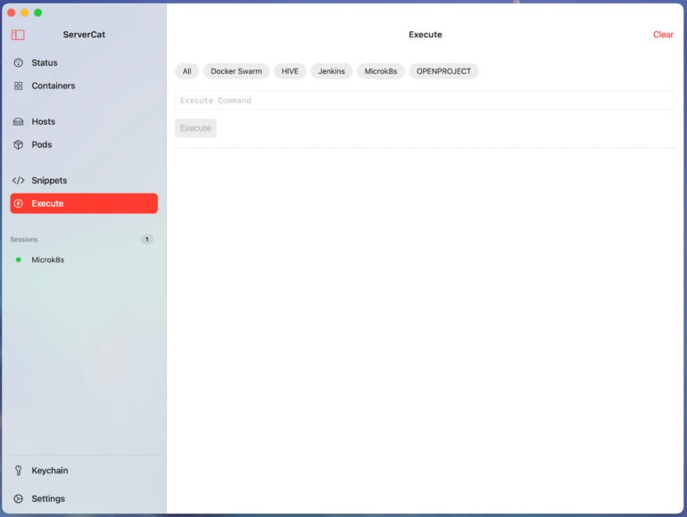the Servercat Execute Window Allows You to Batch-execute to Any Server.