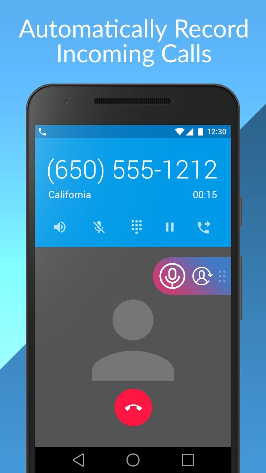 Sample Call Recording from Cube Acr for Android App.