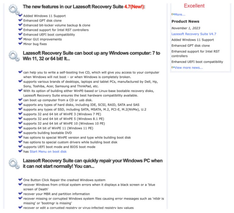 a Screenshot of Lazesoft.