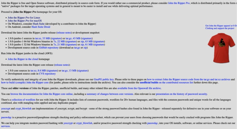 a Screenshot of John the Ripper.