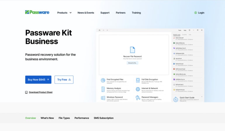 a Screenshot of Passware.