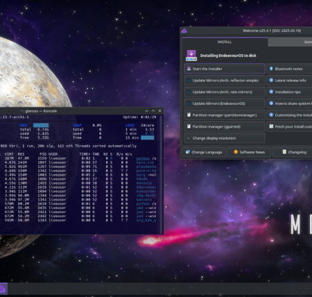 EndeavourOS ‘Mercury Neo’ arrives with Linux 6.13.7 - roosho.