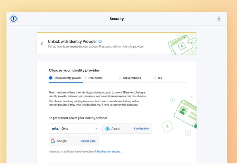 1password Dashboard.