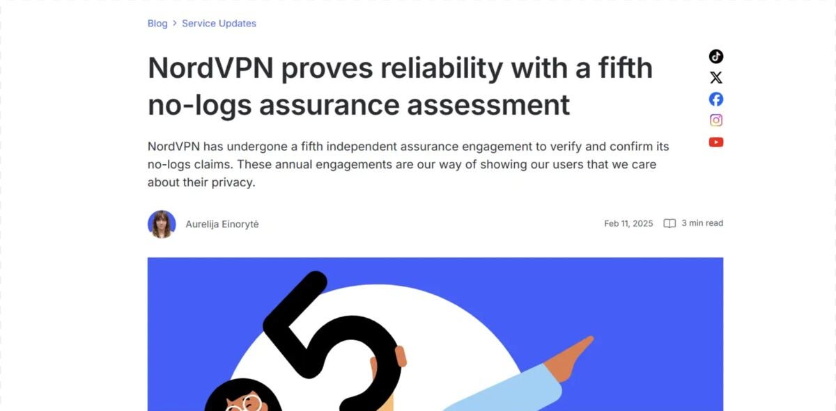 Nordvpn’s Security Audit on Its No-logs Policy.