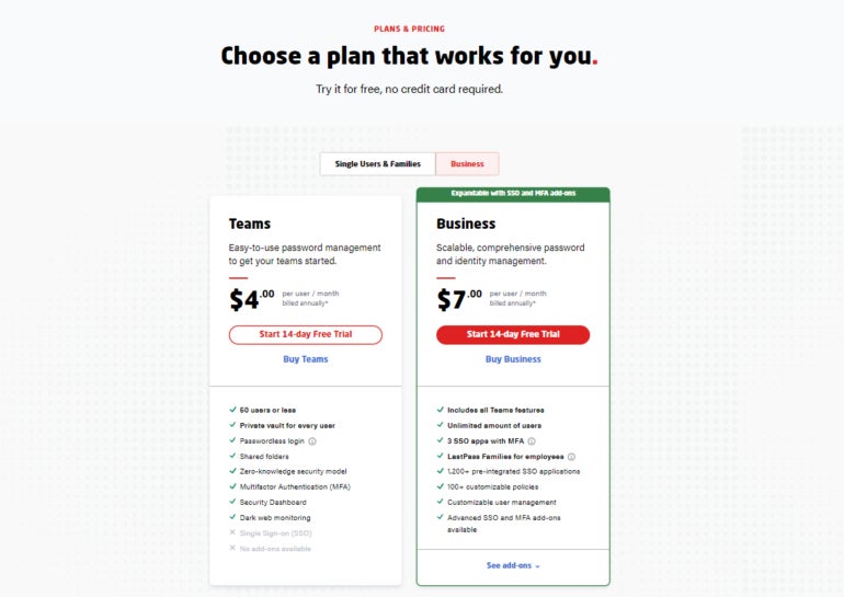 Lastpass Business.