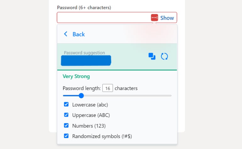 Lastpass Password Generator.