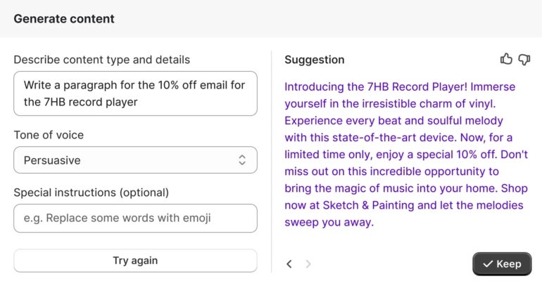 Shopify Magic is Shopify’s Generative Ai Tool