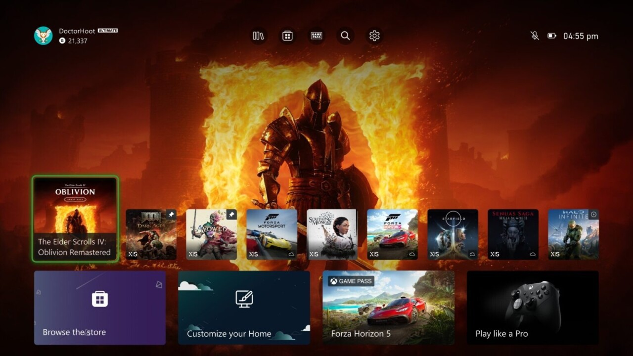 
                            Microsoft Testing Xbox Home Screen Pins, Hidden System Apps, and More Options                            