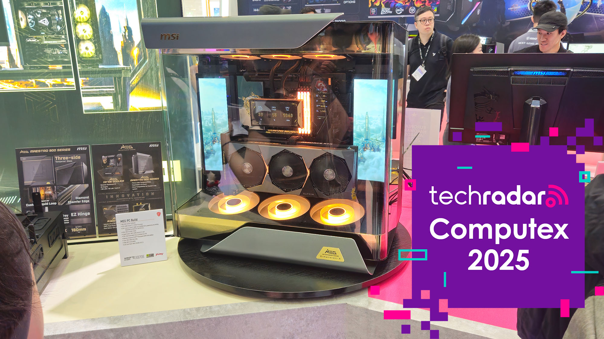 MSI's component showcase at Computex was impressive, but in the end, I fell in love with a bracket
