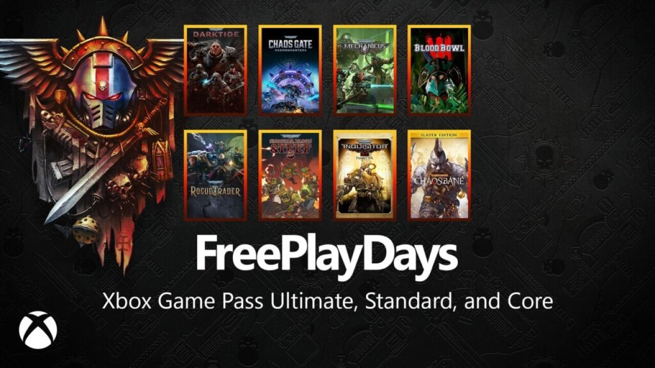 Eight Warhammer games join Xbox Free Play Days this weekend