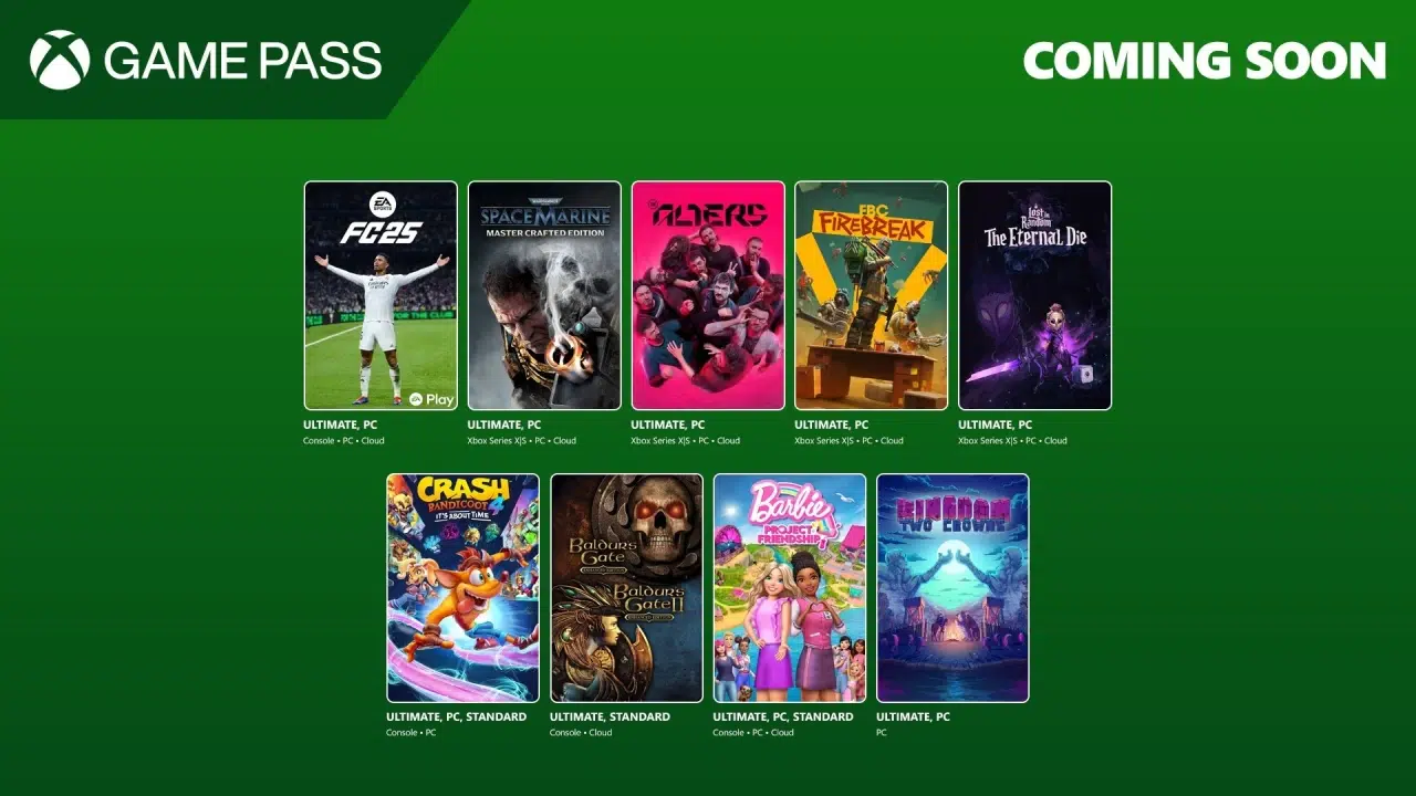 
                            Space Marine Remaster, Fbc: Firebreak, the Alters, Baldur's Gate, and More Hit Game Pass                            