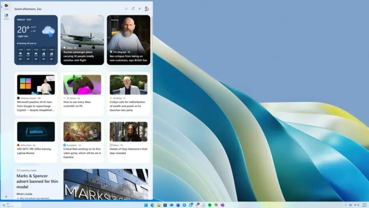 
                            Microsoft Planning to Replace Msn Feed in Windows 11 Widgets with Copilot Discover                            